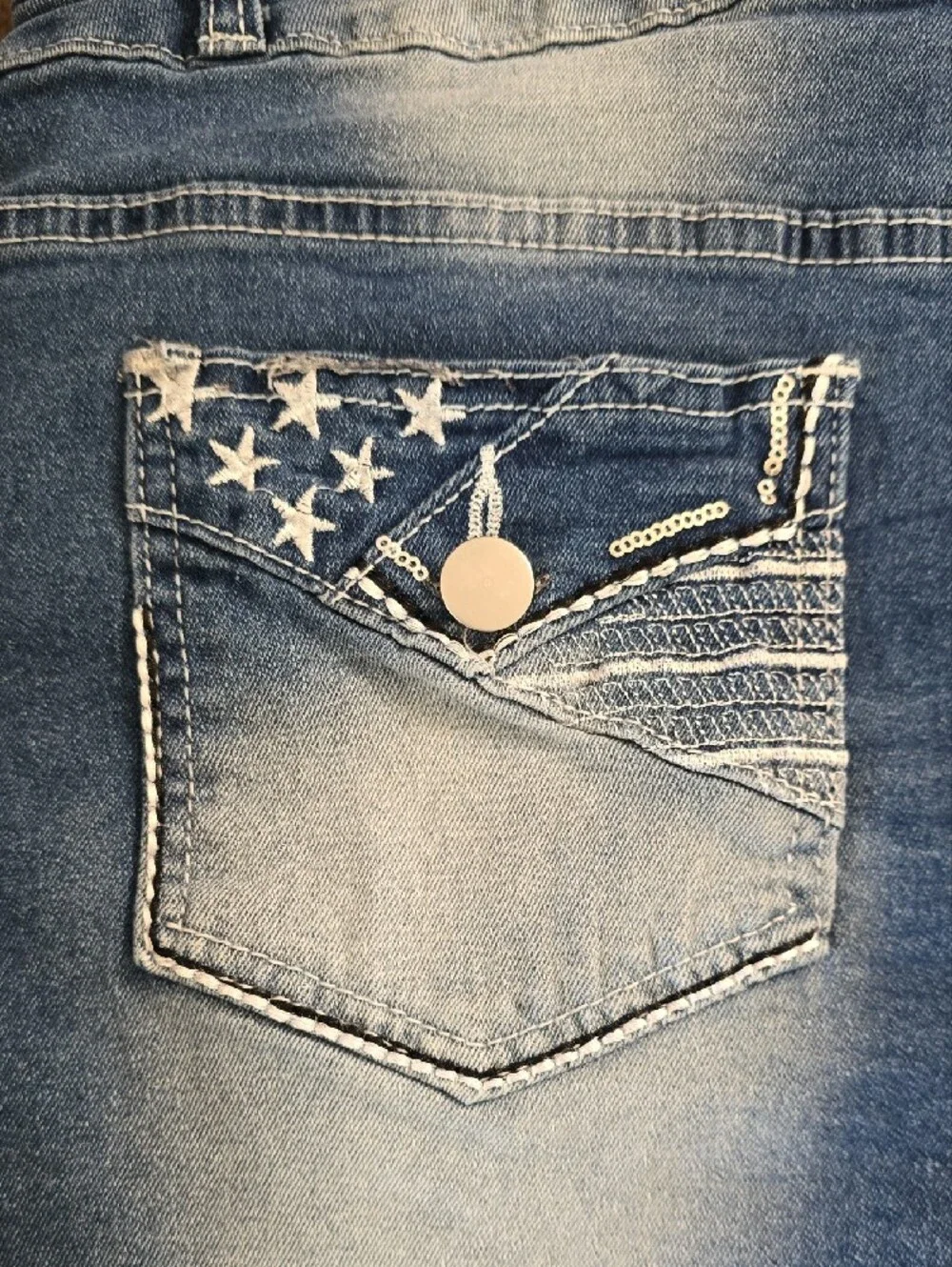 Women's Blue Denim Shorts